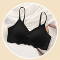 thumbnail image 6 of Iugvhana Wireless Bras for Women Breathable Seamless Bra Adjustable Straps No Underwire Bra Comfortable Everyday Full Coverage Bra Black L, 6 of 6