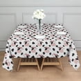 thumbnail image 3 of White Cow Bow Pattern Square Tablecloth,Waterproof Square Table Cover,Wipeable Spillproof Washable Table Cover for Home Kitchen Party Decor 42"X42"(107x107cm), 3 of 6