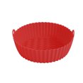 thumbnail image 2 of Olla de silicona para freidora de aire para hornovaporera (rojo 8.5 pulgadas) Wdftyju Libre de BPA, 2 of 6