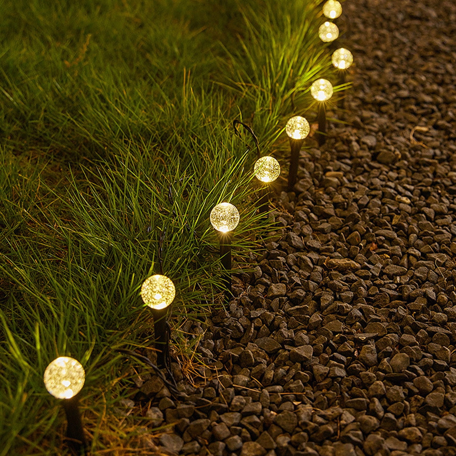 Solar Pathway Lights Solar Lights Outdoor Waterproof 15 Pcs Cold White LED Ground Lights With Rechargeable Battery Power,For Garden Patio Yard Landscape Lawn Driveway Walkway Path