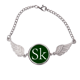 thumbnail image 1 of Símbolo de moneda corona eslovaca SKK Pulsera pulsera pulsera alas de ángel pulsera, 1 of 3