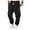 a-Black2277, variant on Mens Solid Color Cargo Jogger Pants Elastic Waist Drawstring Multiple Pockets Small Leather Label Patch Casual Trousers For Street Daily Wear Leisure Bottoms