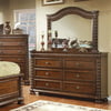 Furniture of America Grand Eclair 6 Drawer Dresser - Brown Cherry