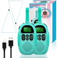 thumbnail image 1 of Walkie Talkie para niños Brillar recargable 16 canales con linterna azul, 1 of 5
