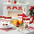 thumbnail image 5 of Santa Claus Party Supplies Set with 20pc 9-inch Plates, 40pc Shaped Plates, 40pc Paper Cups, 20pc Napkins, and 2pc Tablecloths, Complete Disposable Party Tableware for Christmas Celebrations, 5 of 6