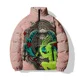 thumbnail image 3 of Tops de invierno para hombre Chaqueta para hombre Abrigo para hombre con estampado de corazones Abrigo holgado de algodón con estampado de monstruo tuerto Chaquetas de abrigo, 3 of 4