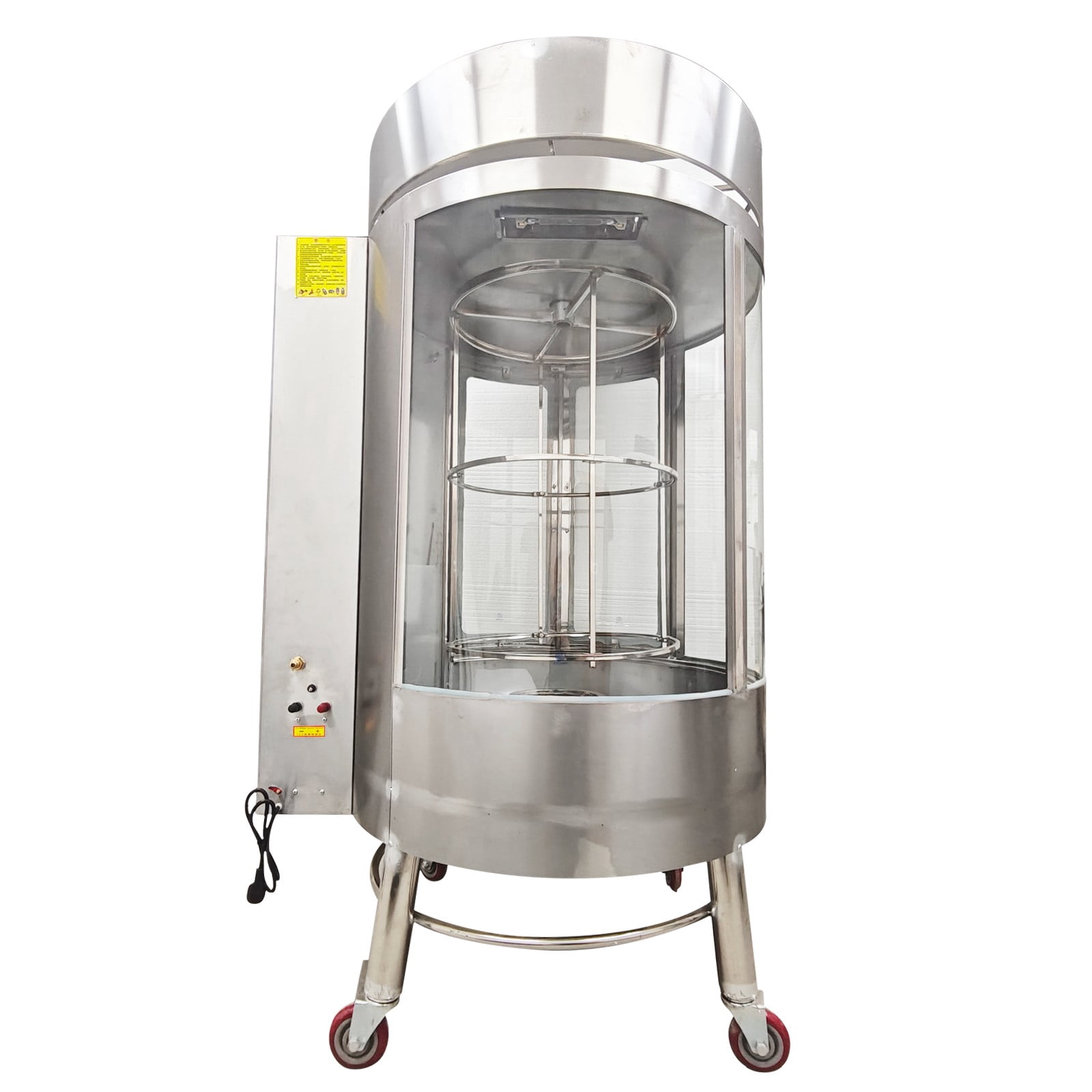LPG and Charcoal Dual-Purpose Duck Roaster Chicken Grill Chicken Roasting Machine 220V