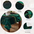 thumbnail image 5 of Green Marble Table Cloth Waterproof Tablecloths, Gold Abstract Vintage Modern Ombre Art Tablecloth Dining Table Cover for Kitchen Party Tabletop Outdoor, Square Tablecloth 60x60 Inch, 5 of 9