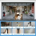 thumbnail image 4 of 16x7ft Garage Door Screen for 2-Car Garage – Upgraded PET Mesh, Heavy-Duty Weighted Bottom & Magnetic Closure – Hands-Free Entry, Easy Install, Windproof Design, Black, 4 of 9