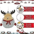thumbnail image 5 of Christmas pendants Christmas decoration Metal Christmas tree pendants 6 pieces Santa Claus, snowman and moose designs Christmas pendants Christmas tre, 5 of 5