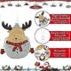 thumbnail image 5 of Christmas pendants Christmas decoration Metal Christmas tree pendants 6 pieces Santa Claus, snowman and moose designs Christmas pendants Christmas tre, 5 of 5