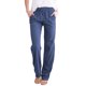 thumbnail image 3 of Pantalones De Verano Pantalones cómodos de lino y algodón con bolsillos y cordón para mujer, atuendo diario holgado Cgtredaw Azul Xxxl para Mujer, 3 of 6