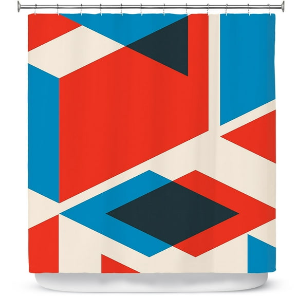 Shower Curtains 70" x 93" from DiaNoche Designs by Kim Hubball - Geo Fragment