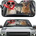 thumbnail image 2 of 3D Dog Design Foldable Car Sunshade For Pet Lovers, 2 of 5