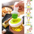 thumbnail image 4 of Botella de aceite y juego de cepillos - Cepillo para barbacoa resistente al calor - Cepillo de silicona con recipiente de vidrio para cocina TUNC Sencillez, 4 of 5