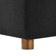 thumbnail image 6 of Ottoman Accent Chair , Black, Fabric, Modern Contemporary, Living Lounge Cafe Room Hotel Lobby Hospitality, 6 of 8
