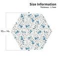 thumbnail image 2 of Lsque Scarf Bear Pattern 4" Drink Coasters Set of 4, PVC Leather Absorbent Coasters, Table Coaster Set Decorative Coffee Cup Coasters Housewarming Gift -Hexagon, 2 of 6