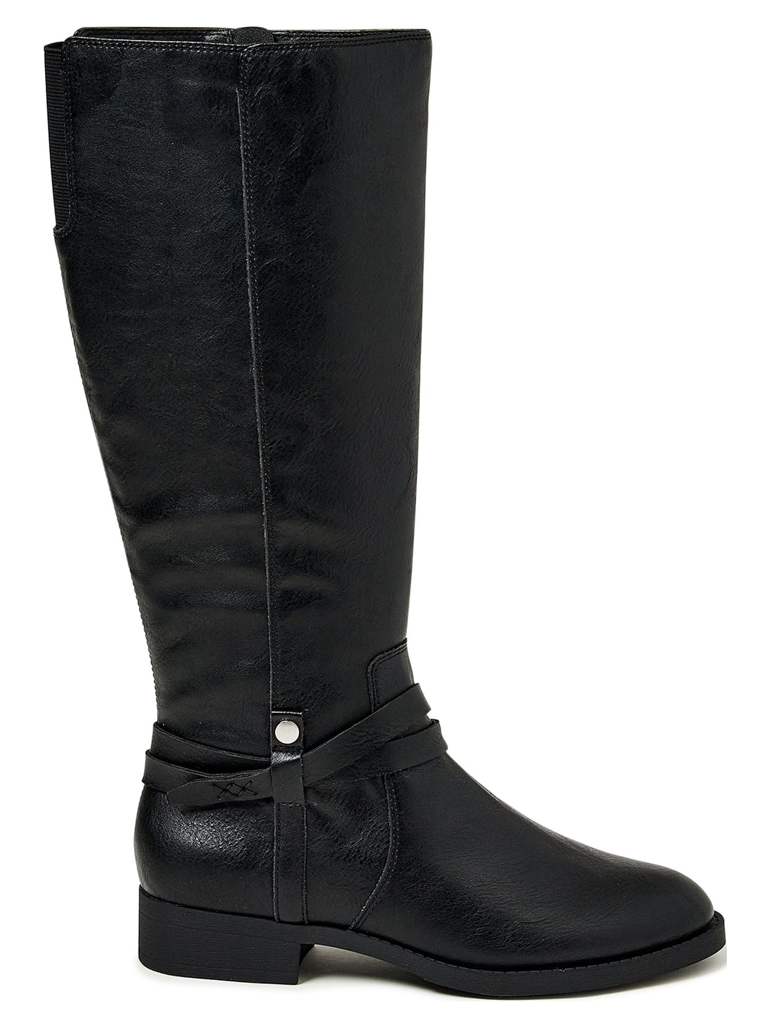 Time and Tru Women's Riding Boots, Wide Width Available
