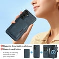 thumbnail image 5 of Dteck for Samsung Galaxy S25 Plus Case Detachable Wallet Case with Card Holder, 3 in 1 PU Leather Flip Folio with RFID Blocking Stand Shockproof Phone Cover 6.7",Blue, 5 of 7