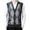 Dark Gray, variant on Men's Wool V Neck Knitted Sweater Vest Casual Versatile Cardigan with Double Pocket Sleeveless Plaid Color Block Design for Stylish Layering