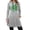 A-Grey196, variant on Womens St Patrick's Day Celtic Clover Graphic Hoodie Dress Intricate Pattern Print Knee Length Pullover Cozy Casual Holiday Wear Tunic