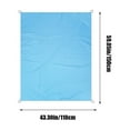 thumbnail image 3 of Multifunctional Outdoor Camping Mat, Waterproof Damp-proof Ground Tarp, 150x110cm Blue or Green, Lightweight & Compact for Easy Transport, Ideal for Beach Picnics, Hiking, and Backyard Use, 3 of 6