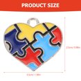 thumbnail image 4 of 8Pcs Autism Charms Pendants Puzzle Design Charms DIY Jewelry Crafts Making Charms, 4 of 8