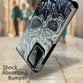 thumbnail image 2 of DALUX Hybrid Slim Phone Case Compatible with Samsung Galaxy A72 5G (2021) 6.7 inch - Gray Cursed Skull, 2 of 2