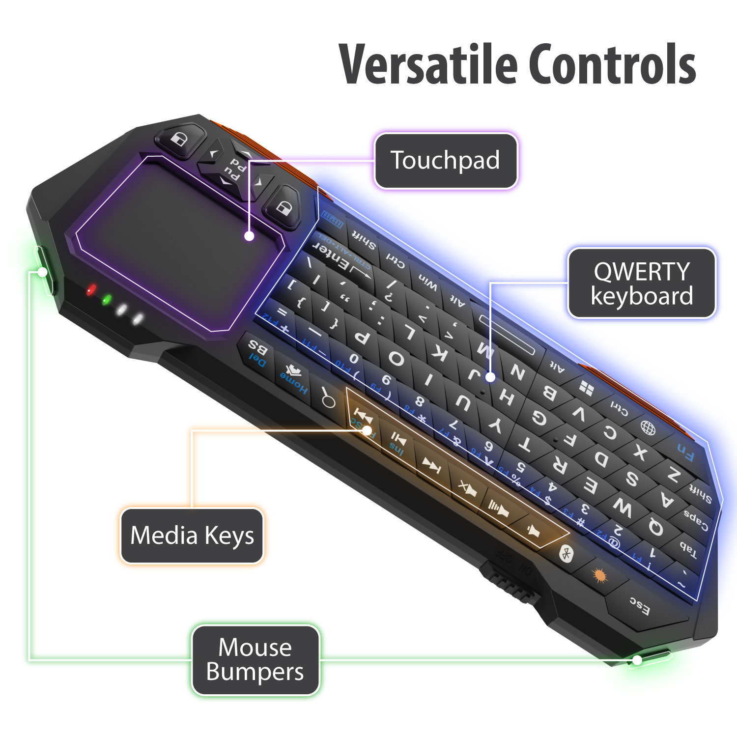 Fosmon Mini Bluetooth Keyboard with Touchpad photo 2