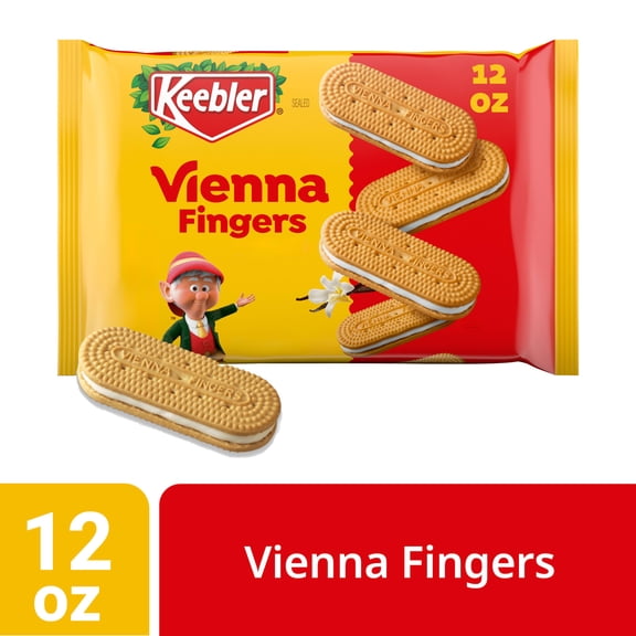 Keebler Vienna Fingers, Sandwich Cookies with Crème Filling, 12 oz