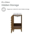thumbnail image 6 of Swiss Madison SM-BV560WN Cascade 18" Free Standing Single Basin Vanity Set - Wood, 6 of 13