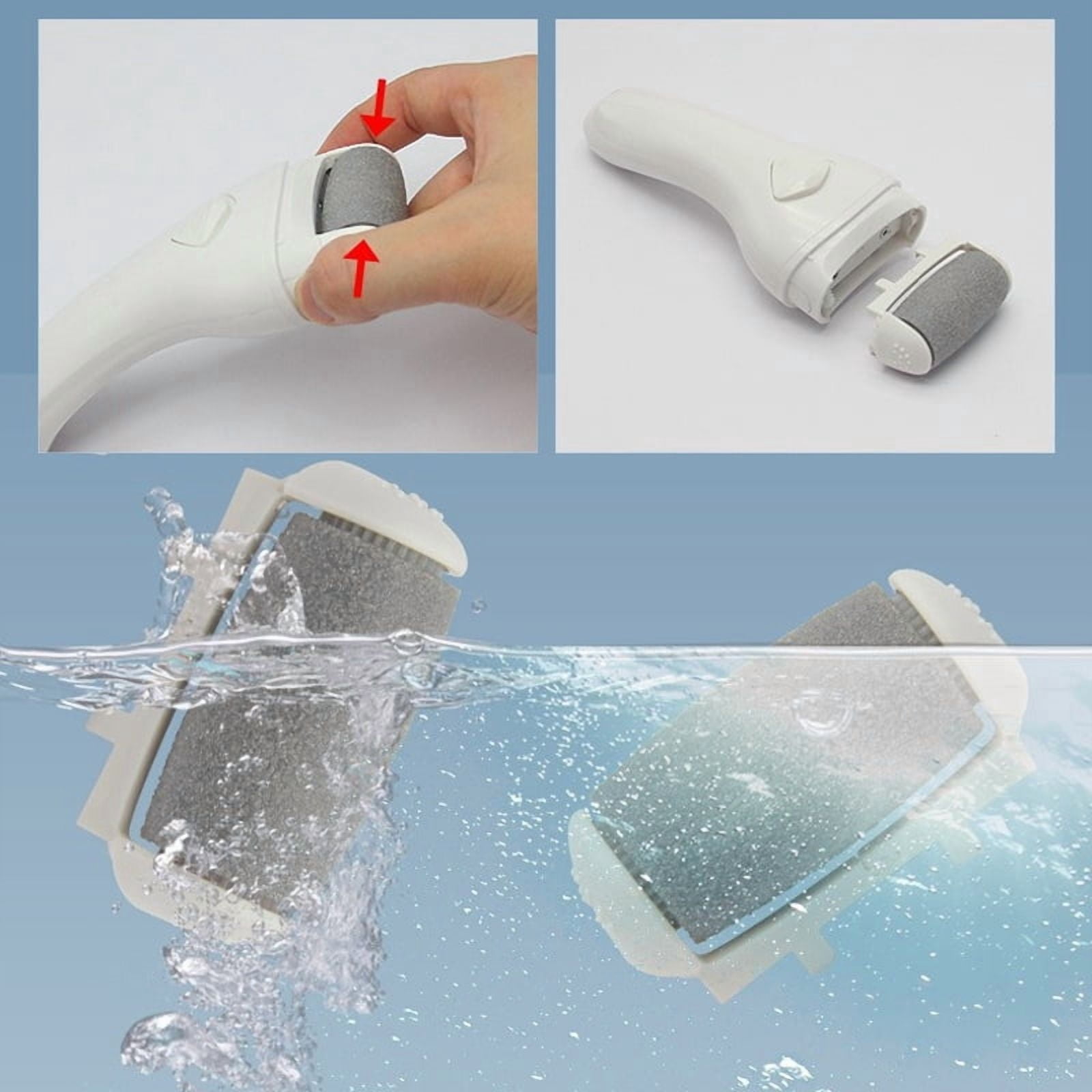YA YATECH Electric Foot Callus Remover, High Speed Pedicure Tool with 3 Interchangeable Rollers for dead skin cracked heels