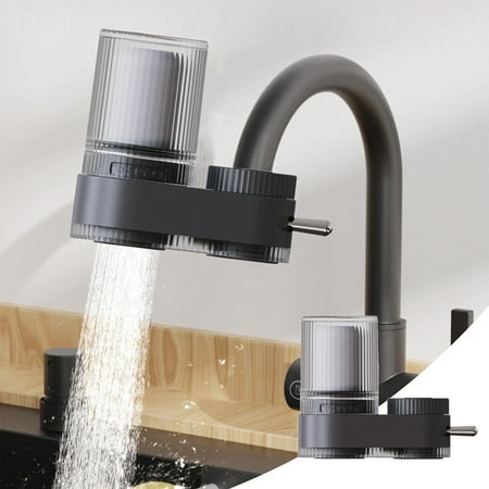 

Ckraxd Kitchen Faucet Water Purifier with High-Efficiency Filtration and Dual Gear for Clean and Delicious Drinking Water