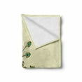 thumbnail image 2 of Peacock Soft Flannel Fleece Blanket, Detailed Peacock Bird Profile Wings Open on Beige Background Exotic Artwork Image, Cozy Plush for Indoor and Outdoor Use, 50" x 70", Multicolor, by Ambesonne, 2 of 6