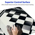 thumbnail image 3 of nygtbtfer Gray Black Checkered Mouse Pad, Long Extended XL Mousepad Desk Pad, Large Rubber Mice Pads Stitched Edges, 31.5x11.8 in, 3 of 6