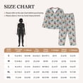 thumbnail image 4 of Hirioo Skiing penguin for Women's Pajama Sets 2 Piece Pjs Women's Long-Sleeved Pajama Set Button Down Sleepwear,S-XXL-Medium, 4 of 7