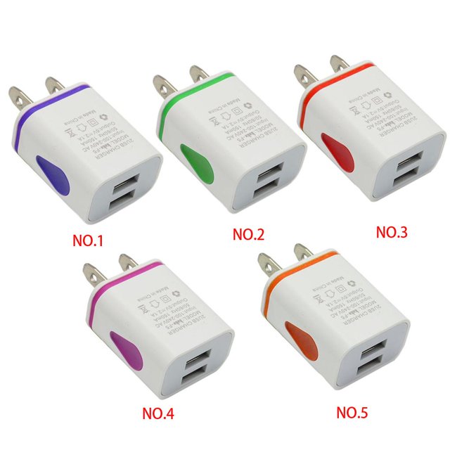2A Quick Charging Dual USB USB charging Ports LED Poratble Universal Phone Home Office Charger US Plug