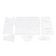thumbnail image 2 of 9 unids / set plantilla de plantilla de acrílico transparente estampado de herramientas de artesanía de cuero para patrón de de monedero de Soledad Plantilla de plantilla de acrílico monedero, 2 of 10