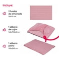 thumbnail image 4 of Juego De Sábanas Matrimonial 3000 Hilos Egipcian Premium Rosa, 4 of 6