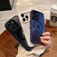 thumbnail image 4 of Yimei Funda Para iPhone 16 De Transparente Uso Rudo Con Magsafe,Blanco, 4 of 4