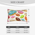 thumbnail image 6 of Haiem Pillowcase for Hair and Skin Queen - Color Donut Printed Soft Pillowcase with Envelope Closure-14"x20", 6 of 9