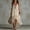 Ivory White, variant on Women's Boho Spaghetti Strap Irregular Hem Midi Dress – Sleeveless A-Line Flowy Dress Casual Beach Vacation Outfit Ivory White,S