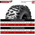 thumbnail image 3 of Set 4 WANDA ATV Tires 25X8X12 25X10X12 fit 16-20 Polaris RANGER 500 570 Bighorn Style, 3 of 9