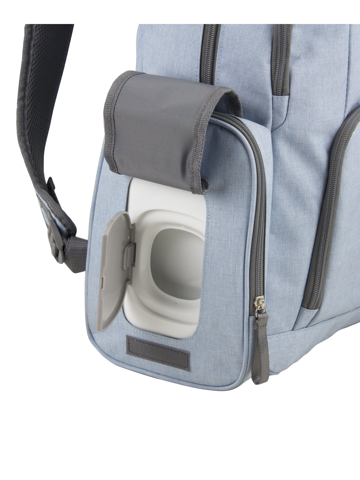 Eastsport Multi-Function Bond St. Large Backpack Diaper Bag with Changing Pad, Light Blue, For All Ages