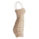 thumbnail image 3 of Vestido de verano sin mangas con cuello barco para mujer Vestido ajustado para club nocturno, Caqui, L kenally AP1098-07B, 3 of 7
