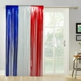 thumbnail image 4 of 2 Pcs Patriotic Border Trim Party Accessory, 39x79 Inch Hanging Red White Blue Fringe Backdrop Banner, 4th of July America Patriotic Day Memorial Day, 4 of 8