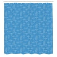 thumbnail image 2 of Ambesonne Mushroom Shower Curtain, Sketch Mushrooms Artwork, 69"Wx70"L, Dark Sky, 2 of 4
