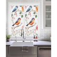 thumbnail image 2 of Window Privacy Film Orange Blue Birds Stained Glass Window Film Decorative Sun Block Window Cover Country Tree Branch Flowers Window Clings Static Adhesive Sticker for Bathroom 17.7"x39.3", 2 of 7