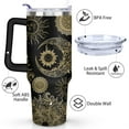 thumbnail image 3 of 40oz Goth Tumbler with Handle & Straw,Stainless Steel Insulated Cup,Leak Proof Travel Mug,Keeps Drinks Hot/Cold,Gothic Halloween Coffee Cup,Witchy Gifts for Women, 3 of 7