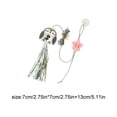 thumbnail image 6 of YujiCraft Cat Toys Interactive Hanging Teaser Set, Self-Play Swing Toy with Elastic Rope Feather Catnip Ball for Indoor Cats,Light pink, 6 of 8